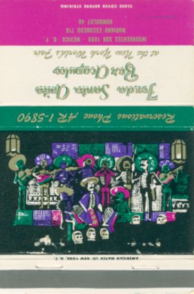 Mexico matchbook