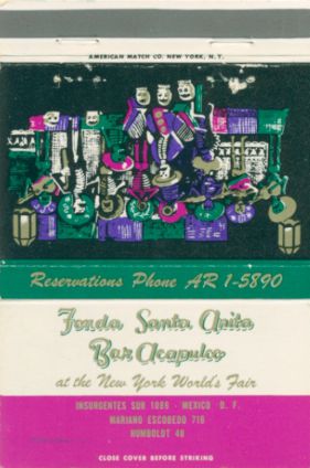 Mexico matchbook