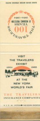 Travelers Insurance matchbook