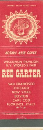 Wisconsin matchbook