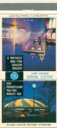 General Electric matchbook