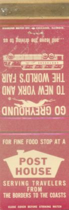 Greyhound matchbook