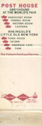 Greyhound matchbook