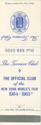 Port Authority Heliport (Terrace Club) matchbook