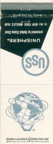 United States Steel (Unisphere) matchbook