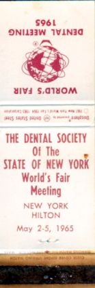 Dental Society of the State of New York matchbook