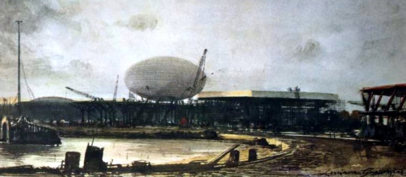 Men at Work — IBM, Equitable Life, and Hall of Education under construction