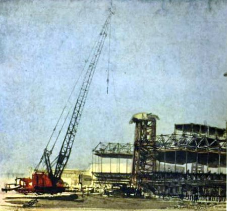 Men at Work — N.C.R. pavilion under construction