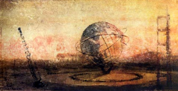 Men at Work — Unisphere under construction