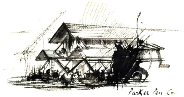 Men at Work — construction sketch closing Page 7