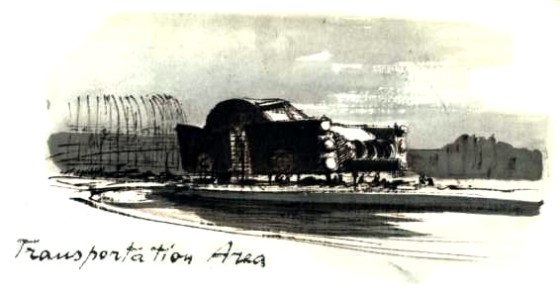 Men at Work — construction sketch introducing Page 9