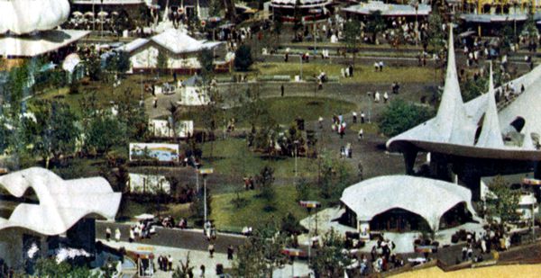 Aerial view of the Pan American Highway Gardens