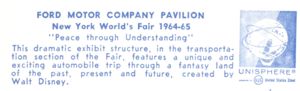 Reverse — Ford Motors official postcard