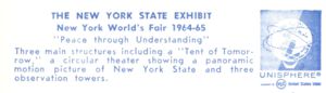 Reverse — New York State Exhibit official postcard