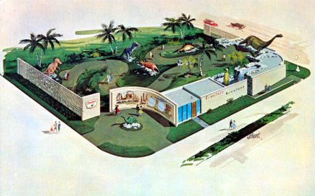 Sinclair Dinoland official postcard No. 74143-B