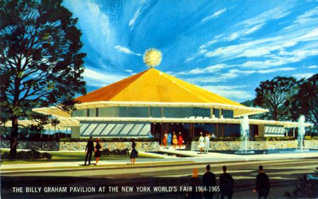 Billy Graham Pavilion official postcard No. 76703-B