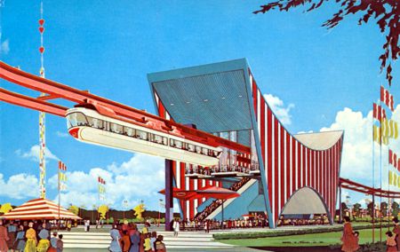 Monorail (day) official postcard No. 77076-B