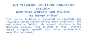 Reverse — Travelers Insurance official postcard