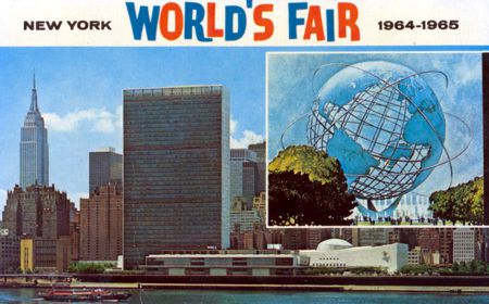 Unisphere - United Nations Building official postcard No. 78495-B