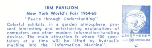 Reverse — IBM Pavilion official postcard