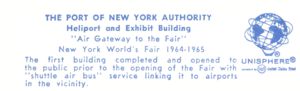 Reverse — New York Port Authority (Night) official postcard