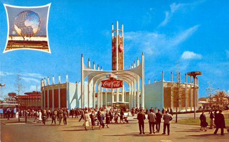 Coca Cola Pavilion official postcard No. 86855-B