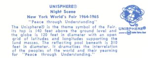 Reverse — Unisphere, Night (Vertical) official postcard