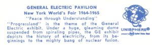 Reverse — General Electric Progressland official postcard