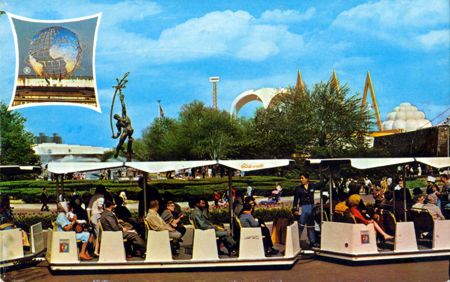 Glide-A-Ride Trains official postcard No. 87188-B