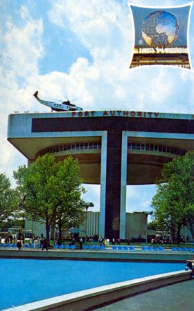 Port of New York Authority - Heliport & Exhibit official postcard No. 87418-B