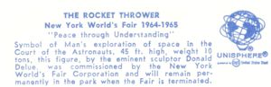 Reverse — The Rocketthrower official postcard