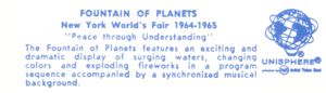 Reverse — Night Fountain of Planets (Gold) official postcard