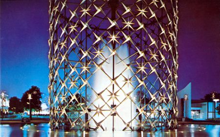 Night Astral Fountain official postcard No. 91869-B