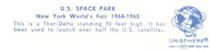 Reverse — Thor-Delta - U.S. Space Park official postcard