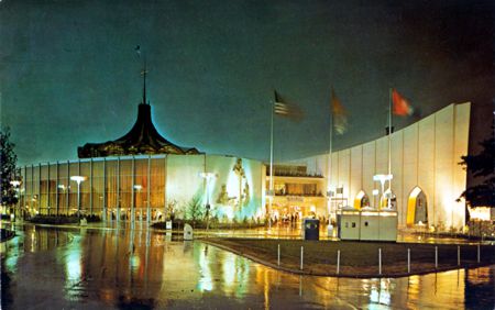 Night Vatican Pavilion official postcard No. 92318-B