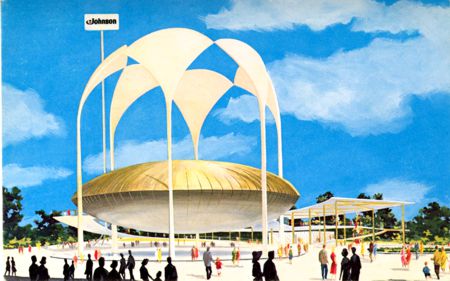 Johnson Wax Golden Rondelle exhibitor postcard No. 74995-B