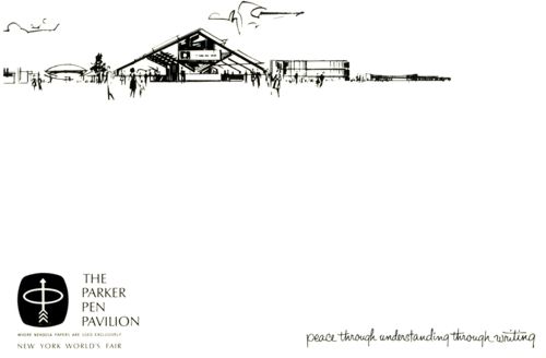 Parker Pen Pavilion exhibitor postcard No. N/A