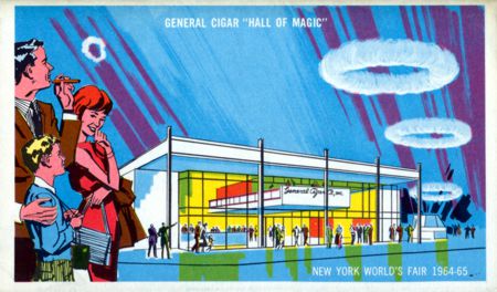 General Cigar "Hall of Magic" exhibitor postcard No. N/A