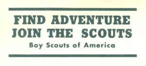 Reverse — Wonderful World of Scouting exhibitor postcard