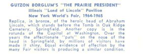 Reverse — Illinois "Land of Lincoln" Pavilion (6 of 6) exhibitor postcard
