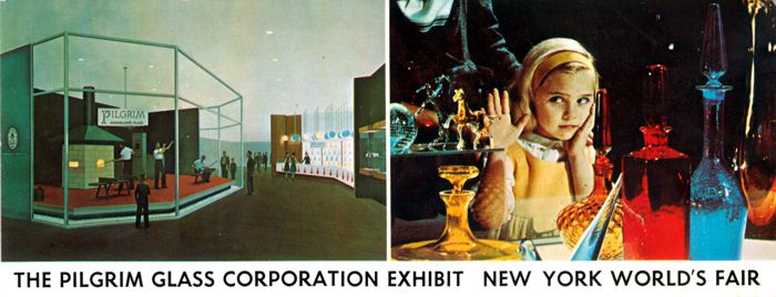 Pilgrim Glass Corporation exhibitor postcard No. N/A