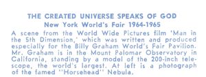 Reverse — Billy Graham Pavilion (8 of 10) exhibitor postcard