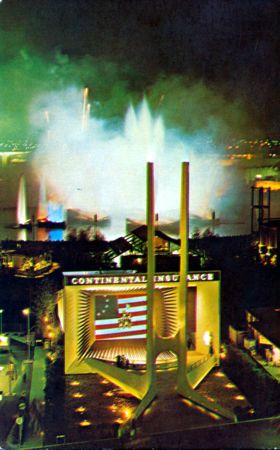Continental Insurance Pavilion exhibitor postcard No. 89814-B