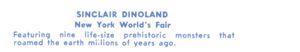 Reverse — Sinclair Dinoland (1 of 5) exhibitor postcard