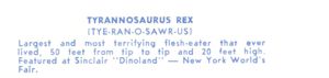 Reverse — Sinclair Dinoland (5 of 5) exhibitor postcard
