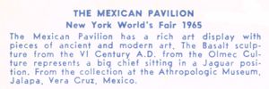 Reverse — Mexico Pavilion (4 of 15) exhibitor postcard