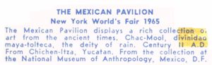 Reverse — Mexico Pavilion (6 of 15) exhibitor postcard