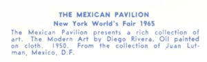 Reverse — Mexico Pavilion (14 of 15) exhibitor postcard