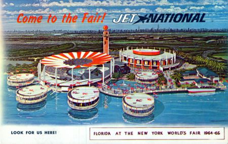 National Airlines advertising postcard No. N/A
