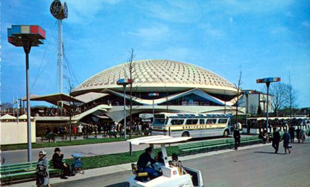 General Electric Pavilion unauthorized postcard No. WF404
